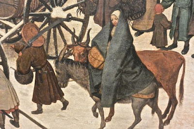 Bruxelles Pierre Brueghel l'Ancien : L'entrée à Bethléem détail Pierre Brueghel l'Ancien : L'entrée à Bethléem détail Musée des Vieux maîtres de bruxelles