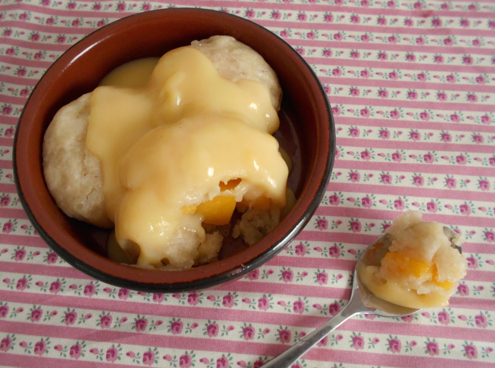 Mango Suet Dumplings and Custard