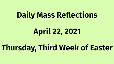 daily mass reflections, gospel reflection