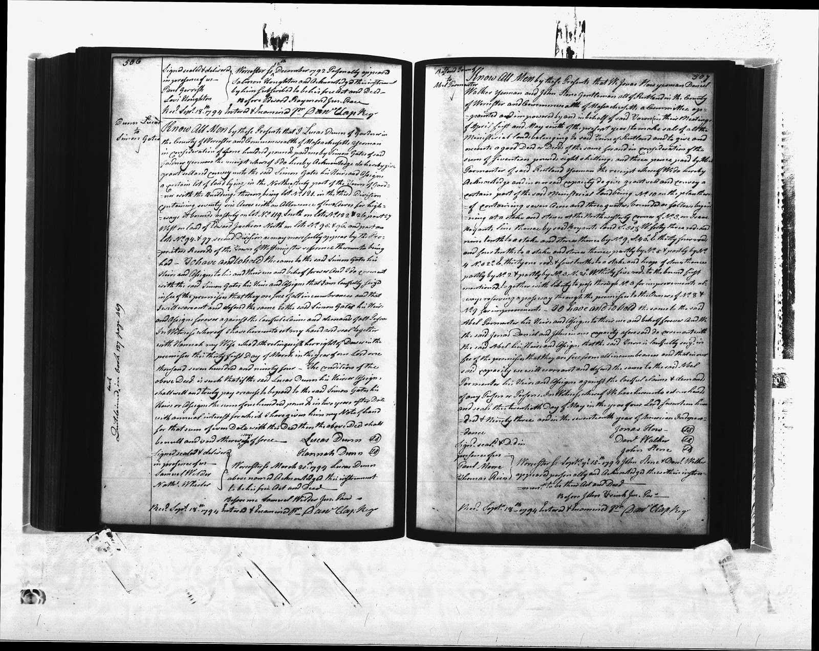 GeneaMusings Amanuensis Monday 1794 Deed of Simon Gates from Lucas