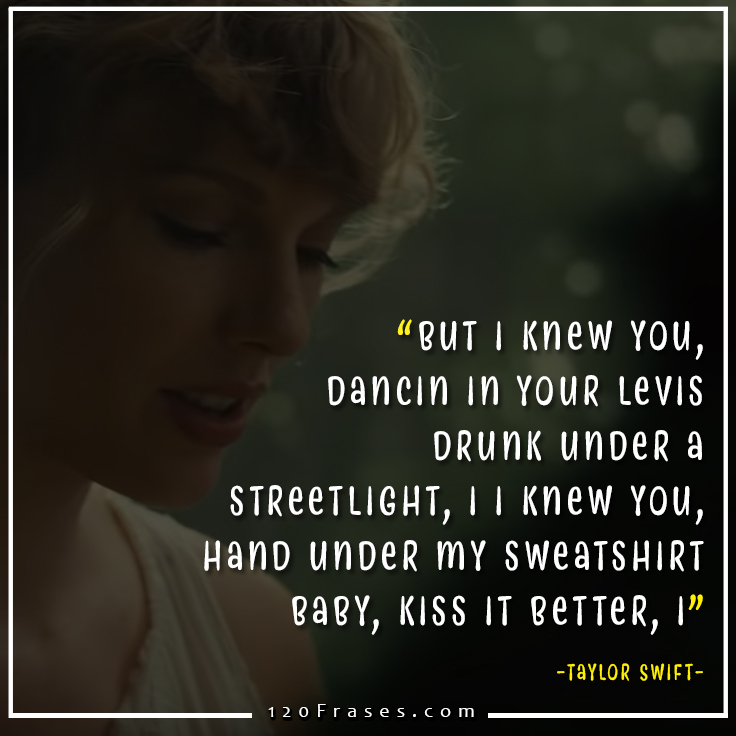 Frases de Taylor Swift (cardigan) 120 frases