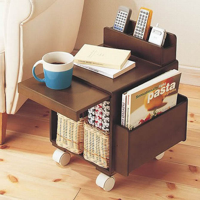 tiny table furniture shelving design
