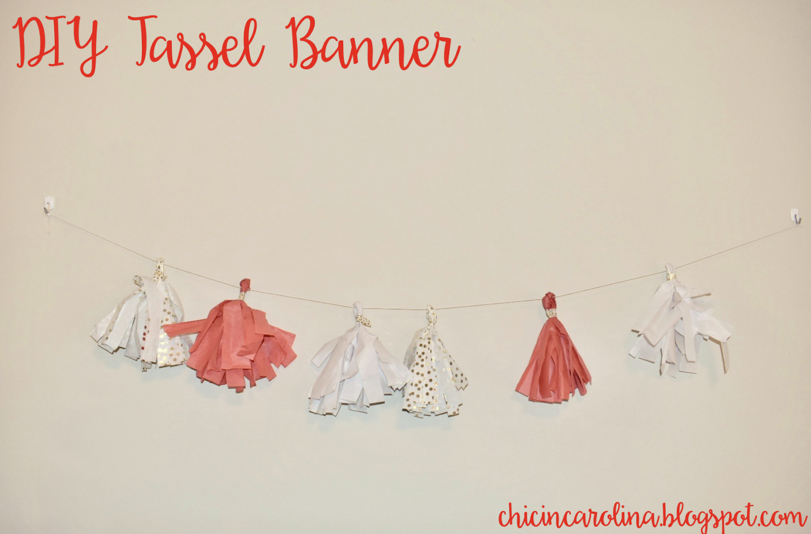 Chic in Carolina DIY Tassel Banner