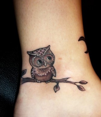 Tato Burung Hantu Terbaik Keren Bagian Lengan Gambar 3 Tatto
