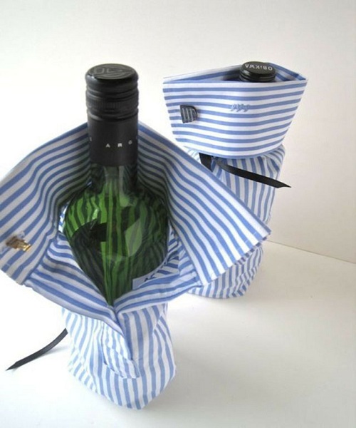 Mangas de camisa | Traje de botella de vino