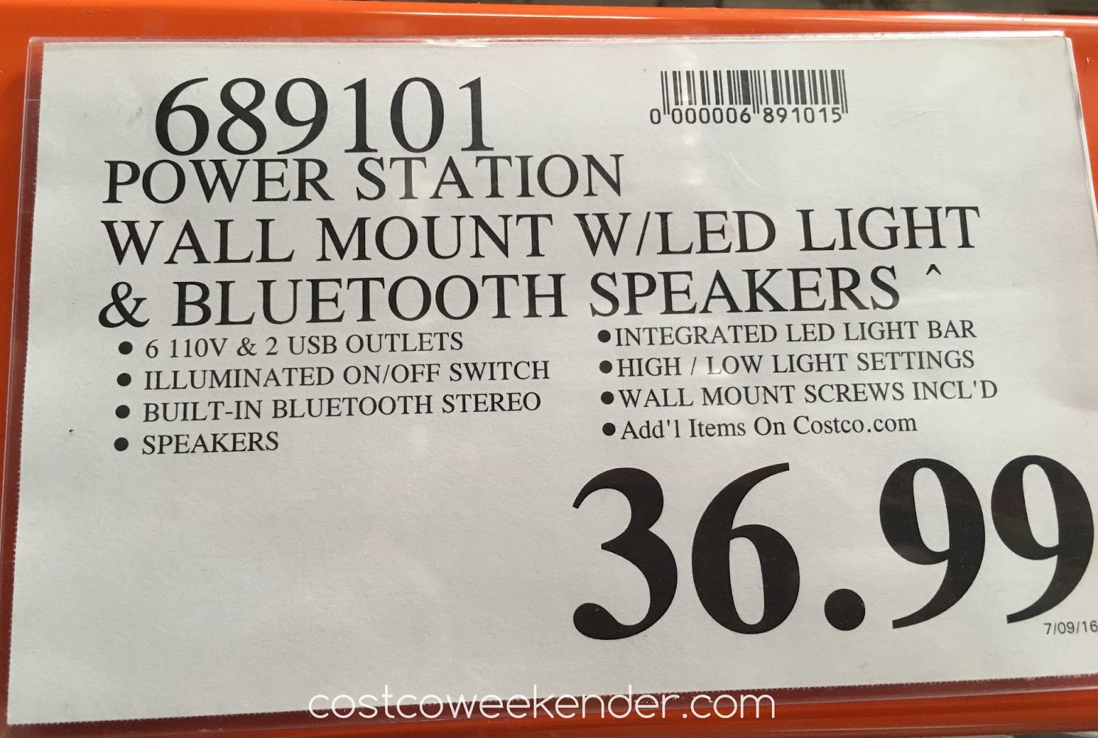 Winplus Power Station with Bluetooth Speaker and LED Work Light