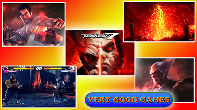 A banner for the review of Tekken 7 - a fighting game for PS4, PC, Xbox One