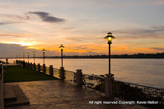 Sunset on the Mekhong River, Nong Khai, Thailand