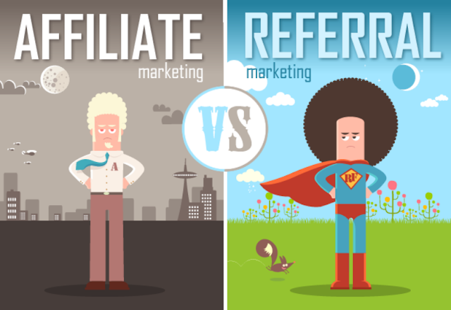 What Is Difference Between Referral And Affiliate Marketing [infographic]