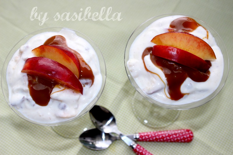 Sonntagssüß - Schokoladiges Joghurt-Nektarinen Dessert - Sasibella