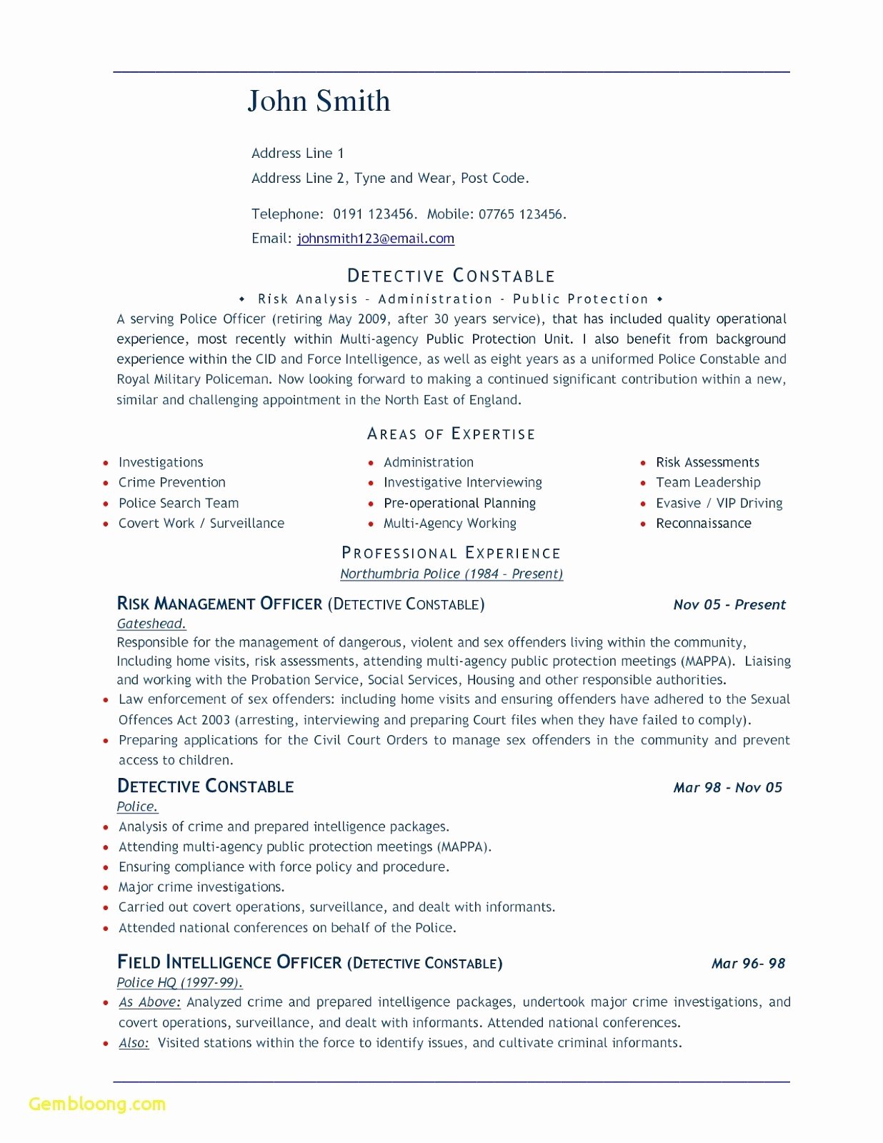 Police Officer Resume Templates - Police Officer Resume Templates Police Officer Resume Templates Free Retired Police Officer Resume Templates Police Officer Resume Template Download %2B%25281%2529 