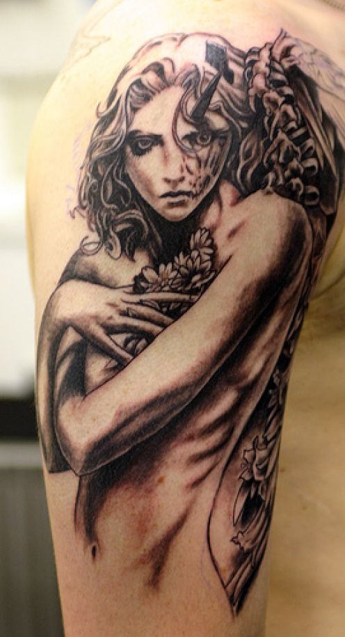 Gothic Tattoo Ideas | Body Art, cheryl cole tattoo