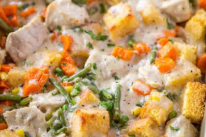 LEFTOVER TURKEY CASSEROLE