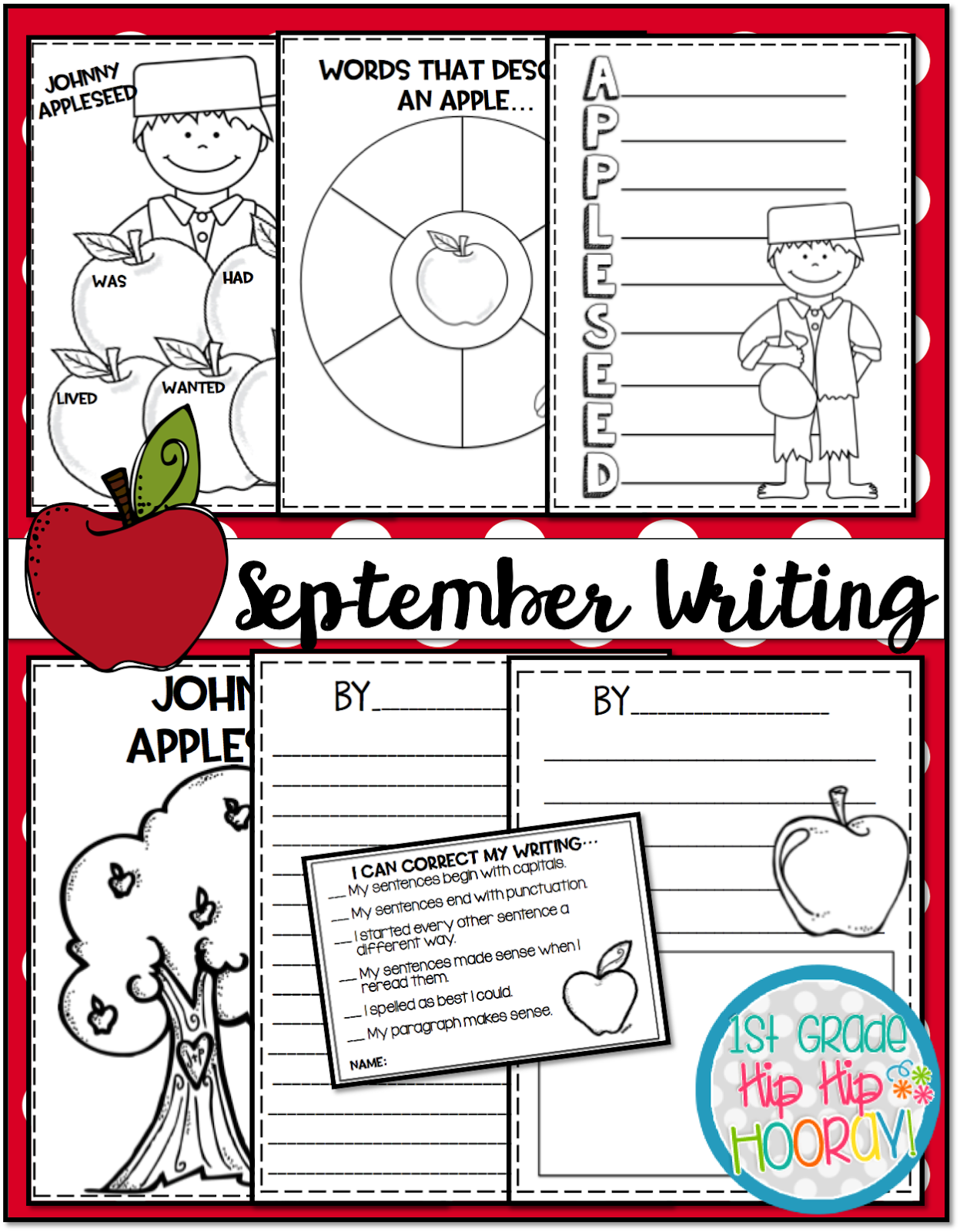 1st Grade Hip Hip Hooray!: September...Johnny Appleseed, Apples and ...