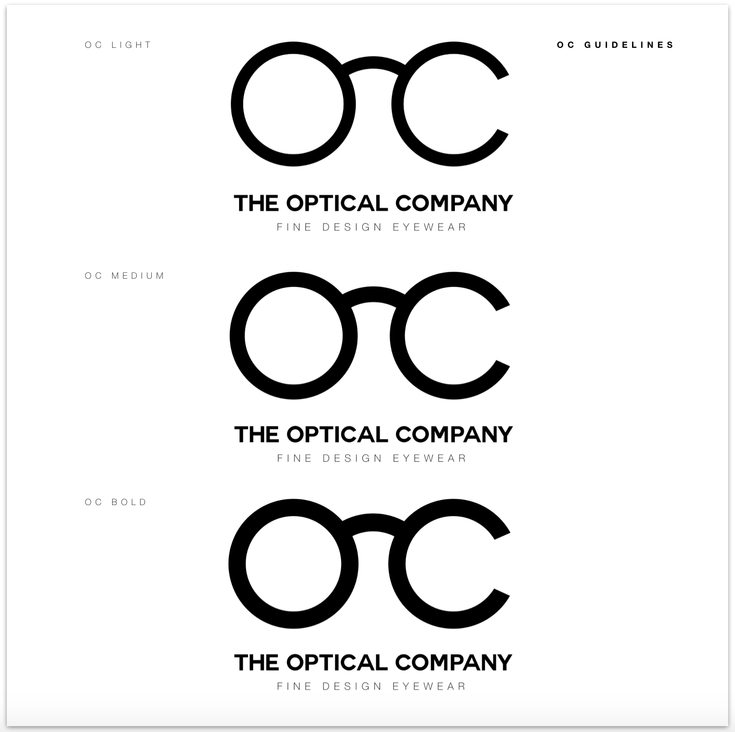 Paul Vickers Design Thinking The Optical Company branding and