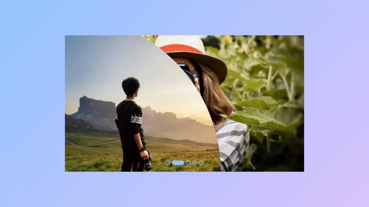 Image Clip Animation with Sliders using only HTML & CSS