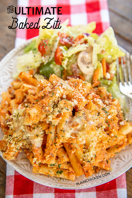 The Ultimate Baked Ziti Plain Chicken Food Amazing Reveal