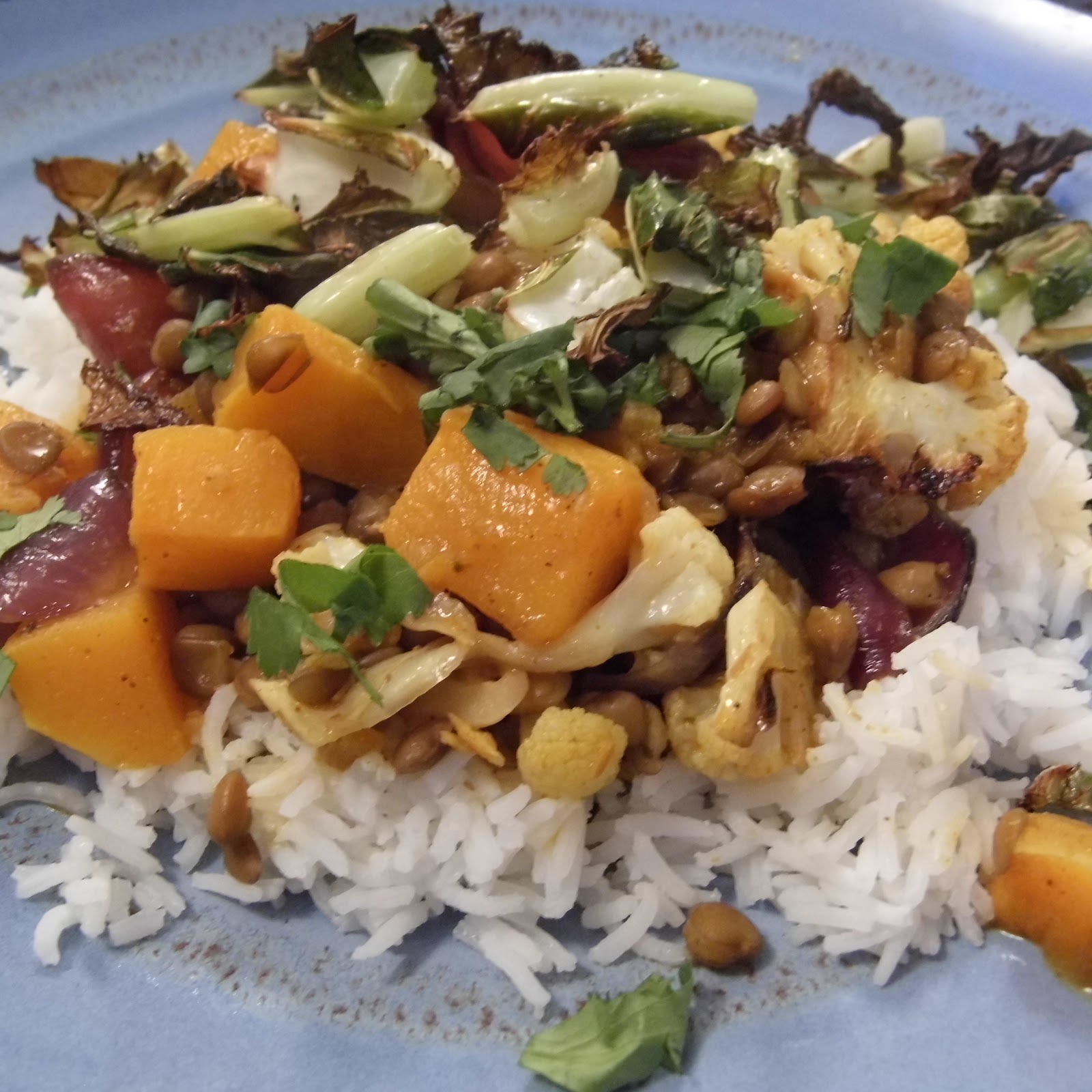 Kate's blog (Reading & Eating) Dinner, 10/11/18 Butternut squash