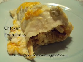 Eclectic Red Barn: Sour Cream Chicken Enchiladas