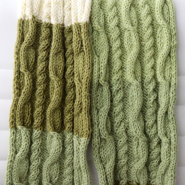 Create With Mom Cable Stitch Knit Scarf