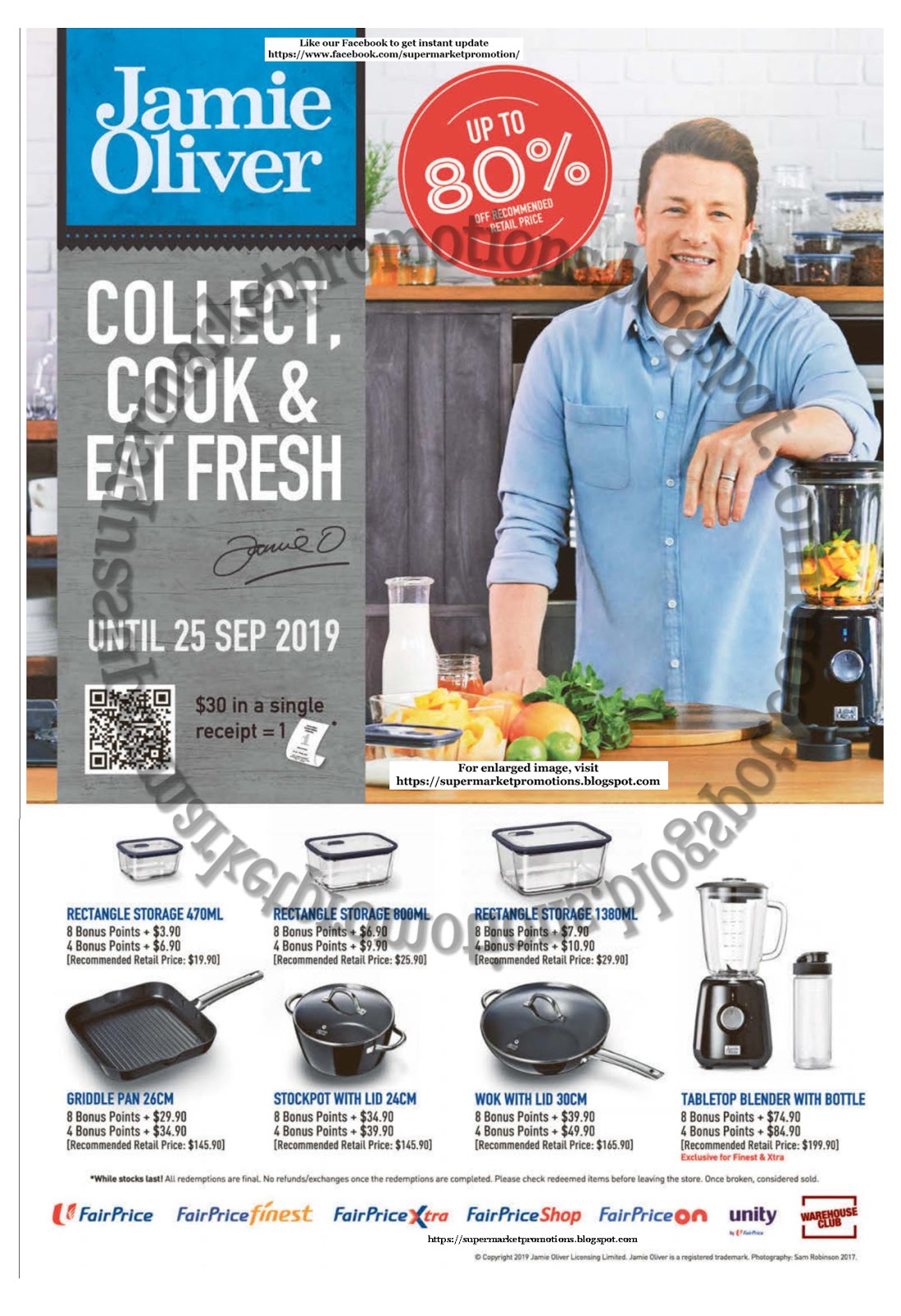 NTUC FairPrice Redeem Jamie Oliver Cookware Promotion 20 June 25
