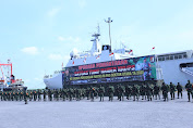 Kapolda Sumut Hadiri Upacara Pemberangkatan Satgas Yonif Raider 100/PS Satgas Pamtas RI - PNG