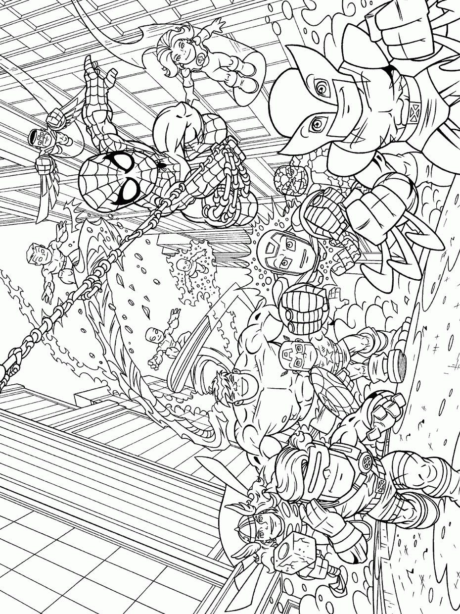 Download Superhero Squad Coloring Pages