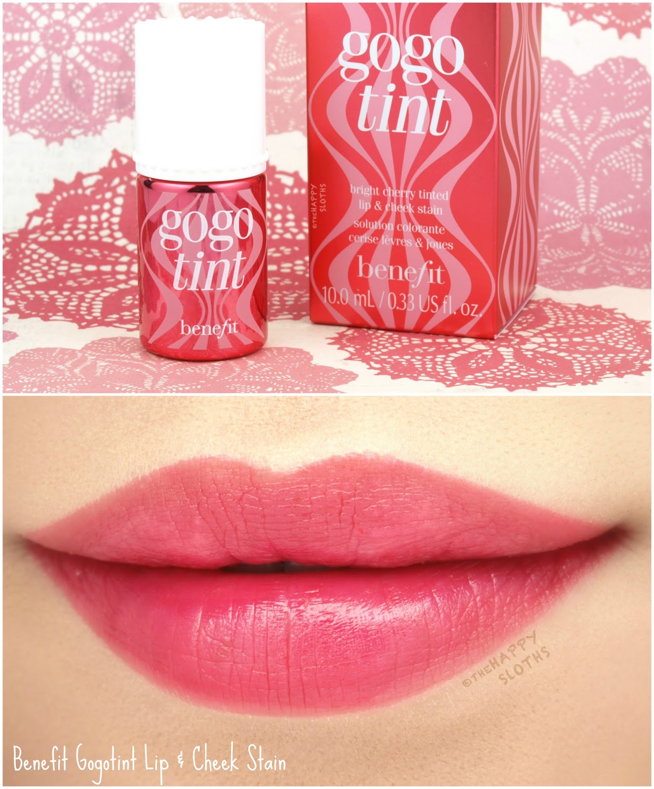 Benefit Gogotint Lip & Cheek Stain: Review and Swatches