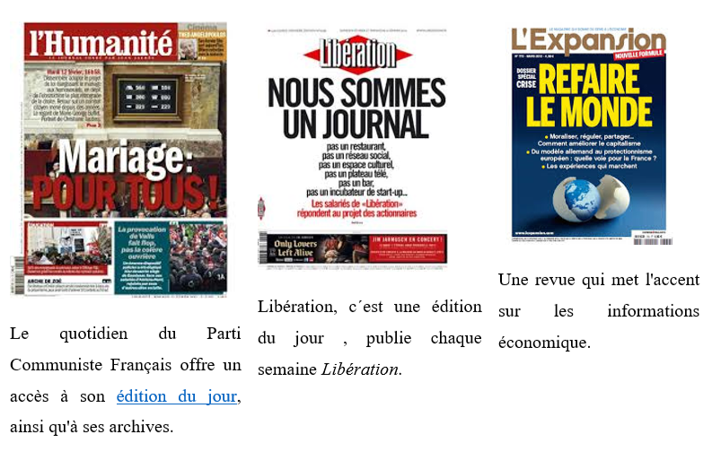 LEÇON 9 : LA PRESSE FRANCAISE
