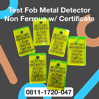 test piece metal detector