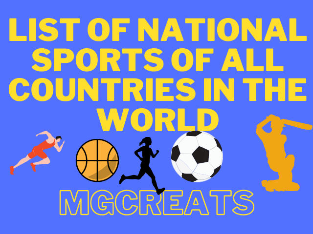 list of national sports of all countries in the world