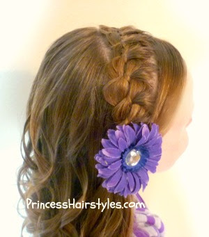 braided headband picture day hair