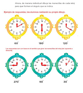 Respuestas Apoyo Primaria Desafíos Matemáticos 4to. Grado Bloque II Lección 40 Dale vueltas al reloj