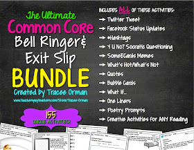 The Ultimate Common Core Bell Ringer & Exit Slip Bundle (155+ activities)