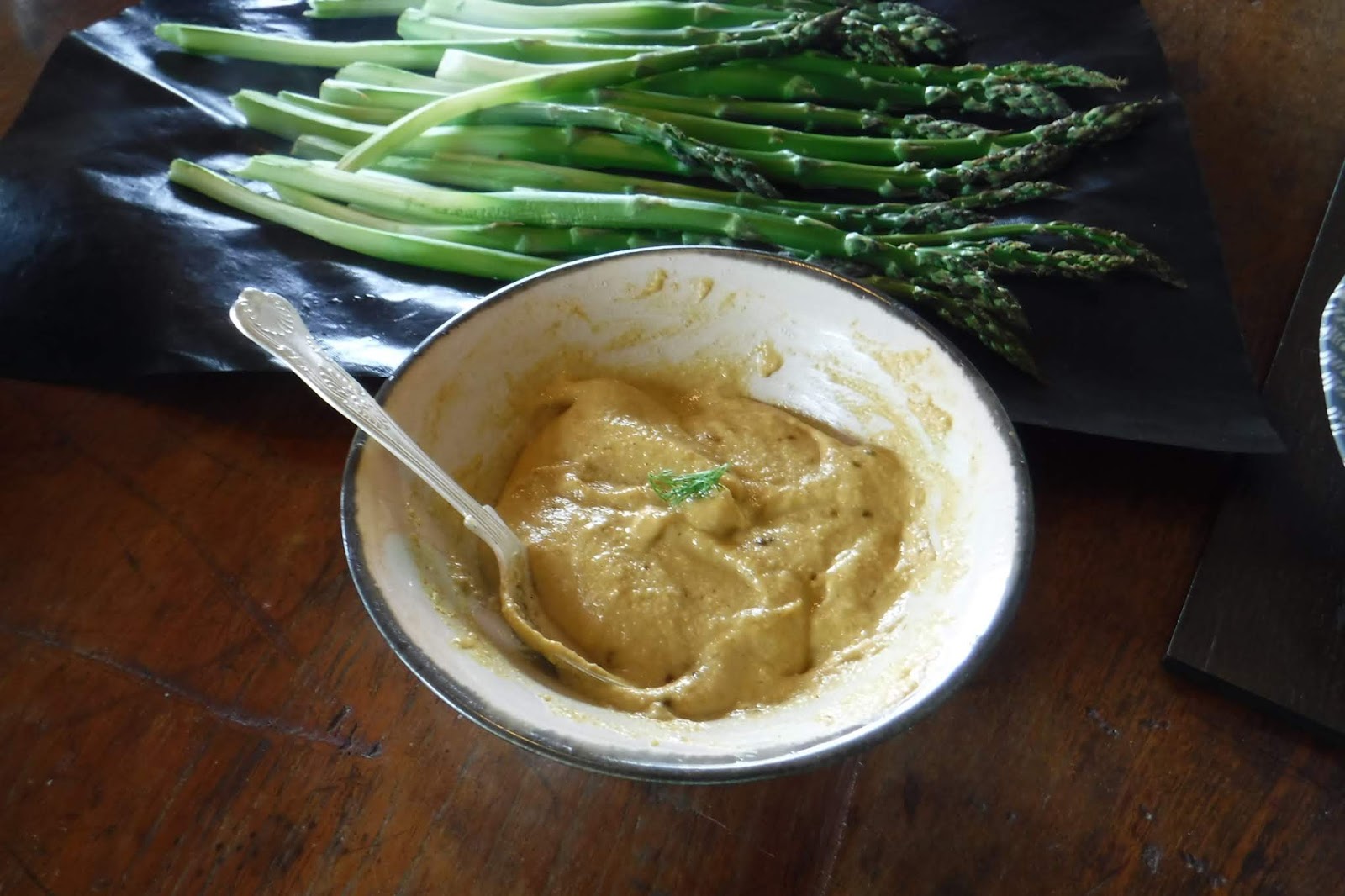 鄭立勳 。常滿。Bountiful。Mandy Cheng Asparagus in mustard lemon sauce