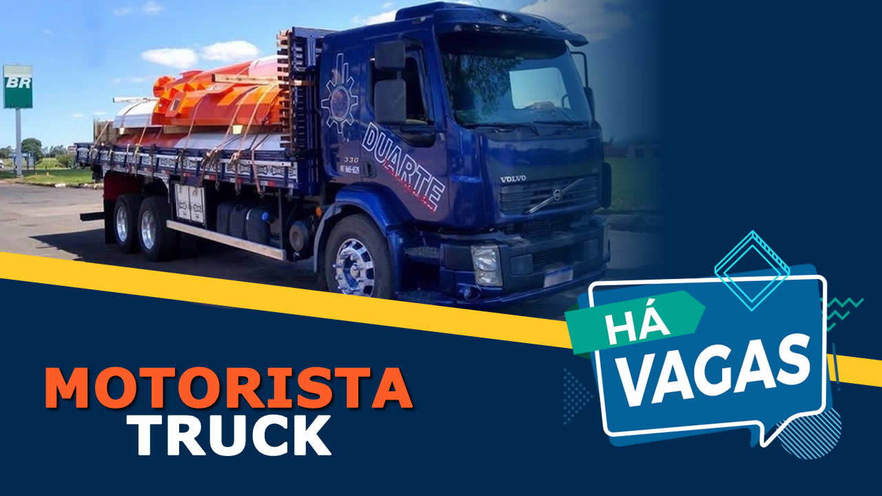 vaga para motorista bitruck