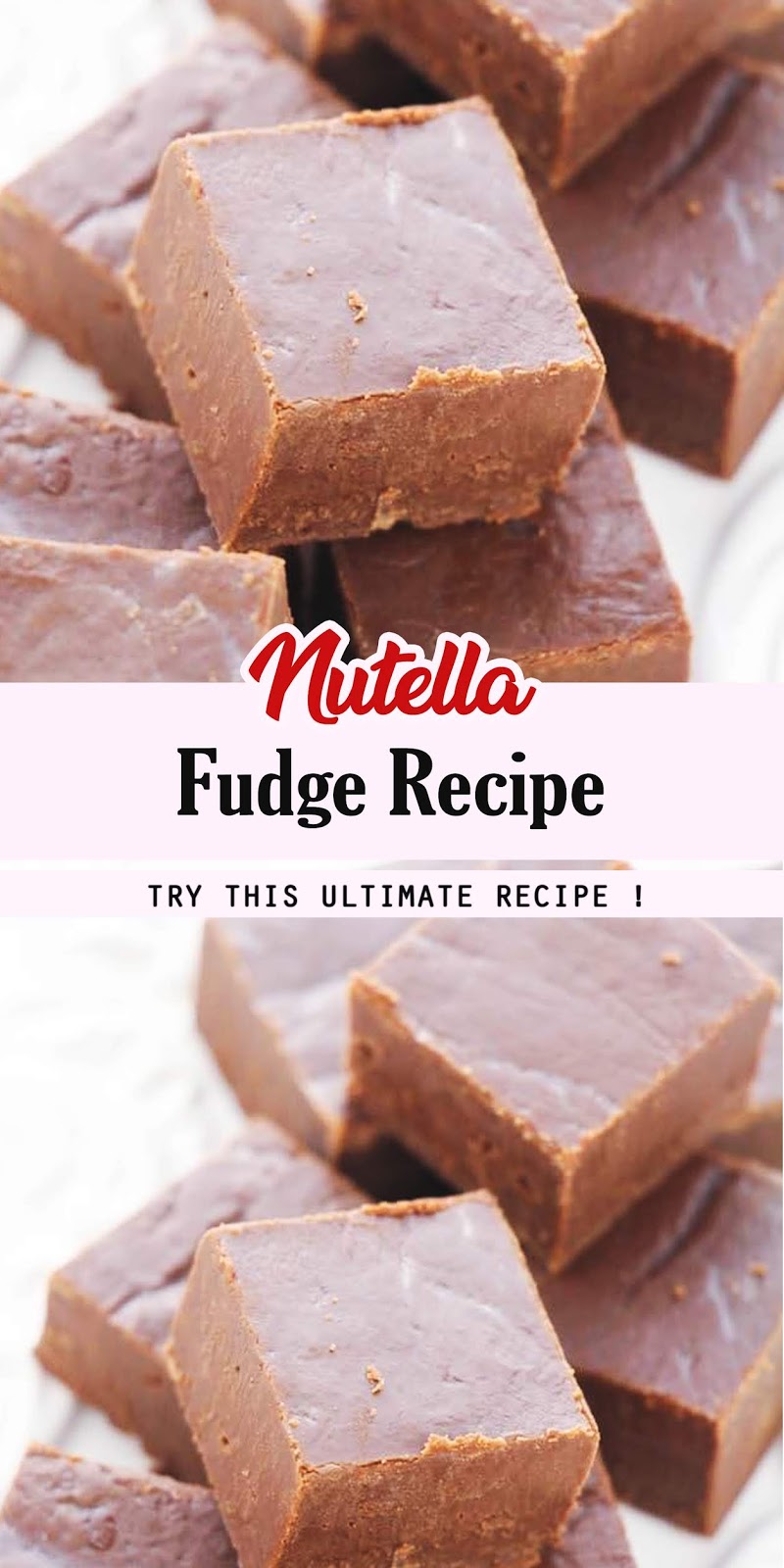 Nutella Fudge Recipe 3 SECONDS