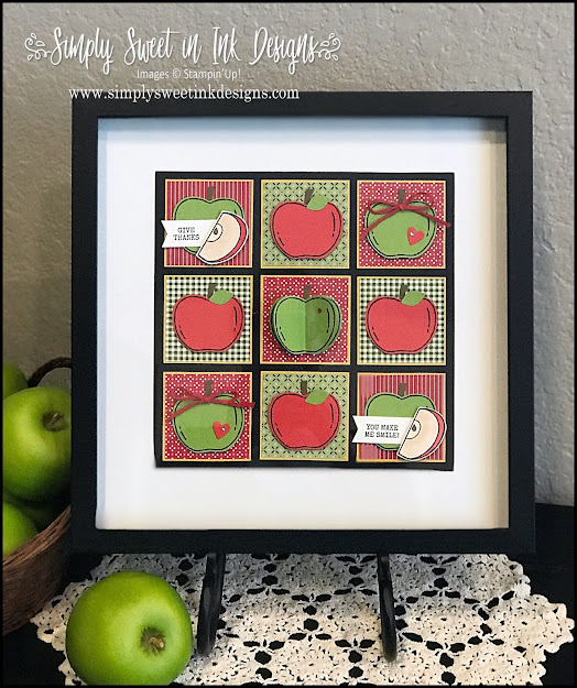 Fun fall home decor sampler with Harvest Hellos stamp set.