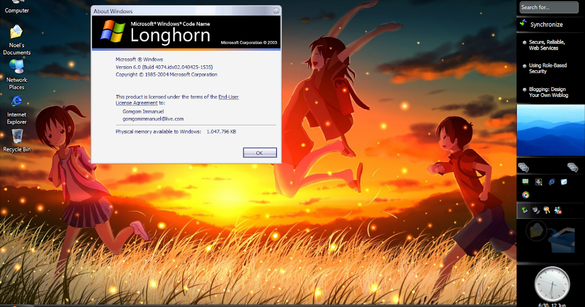 Upgrade your PC into Windows Longhorn!