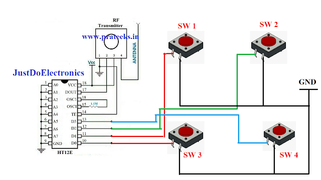 Density Based 4 Way Traffic Light Control System With Rf Transmitter ...