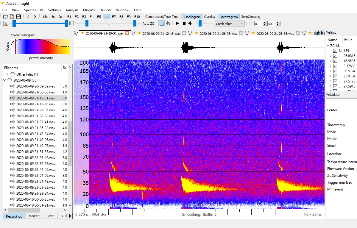 Bat Detector Reviews Review Of The Titley Anabat Swift Part 3 Of 3