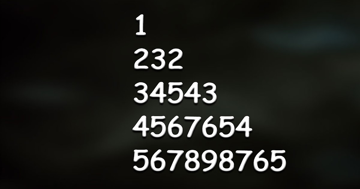 Number Pattern Program In C