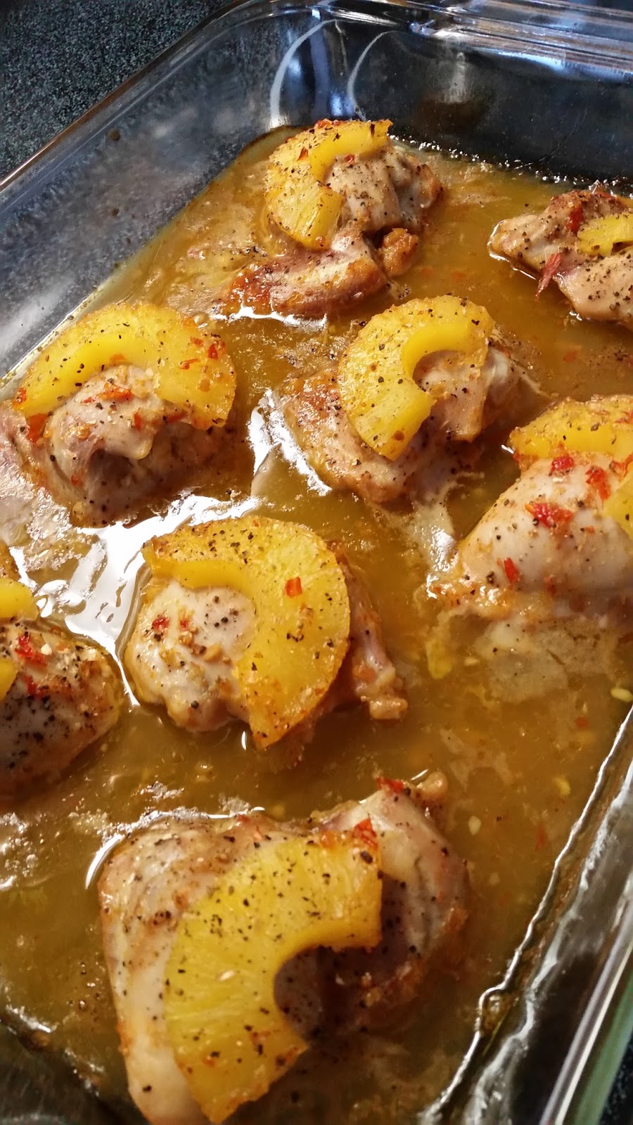 Three Ingredient Pineapple Thai Chicken, a slow cooker meal Our