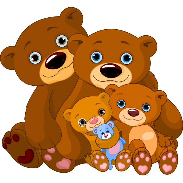 Cuddly Bear Family Image
