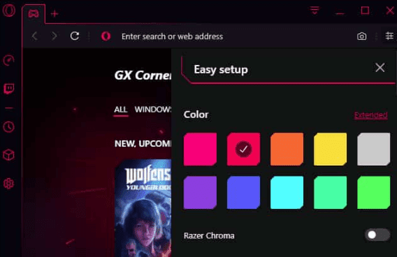 Télécharger le navigateur de jeux Opera GX pour PC avec des