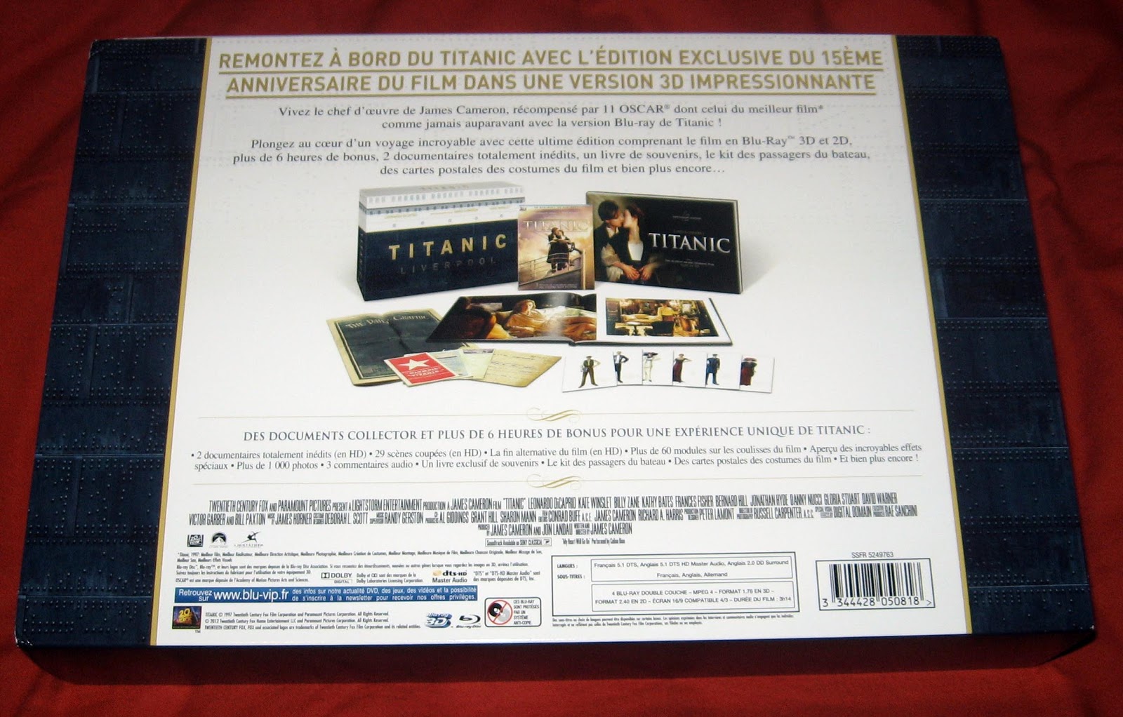The Titanic Collection: 'Titanic 3D' - Limited Collector's Edition Blu-Ray  Boxset