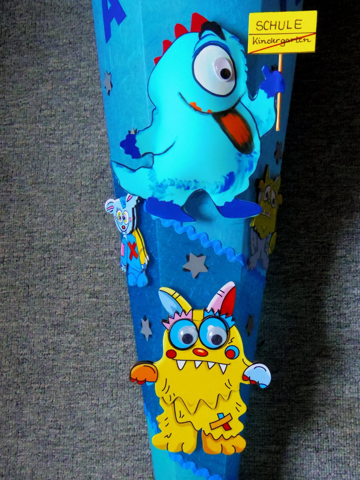 Dani's KreativBlog Schultüte Zuckertüte Lustige Monster