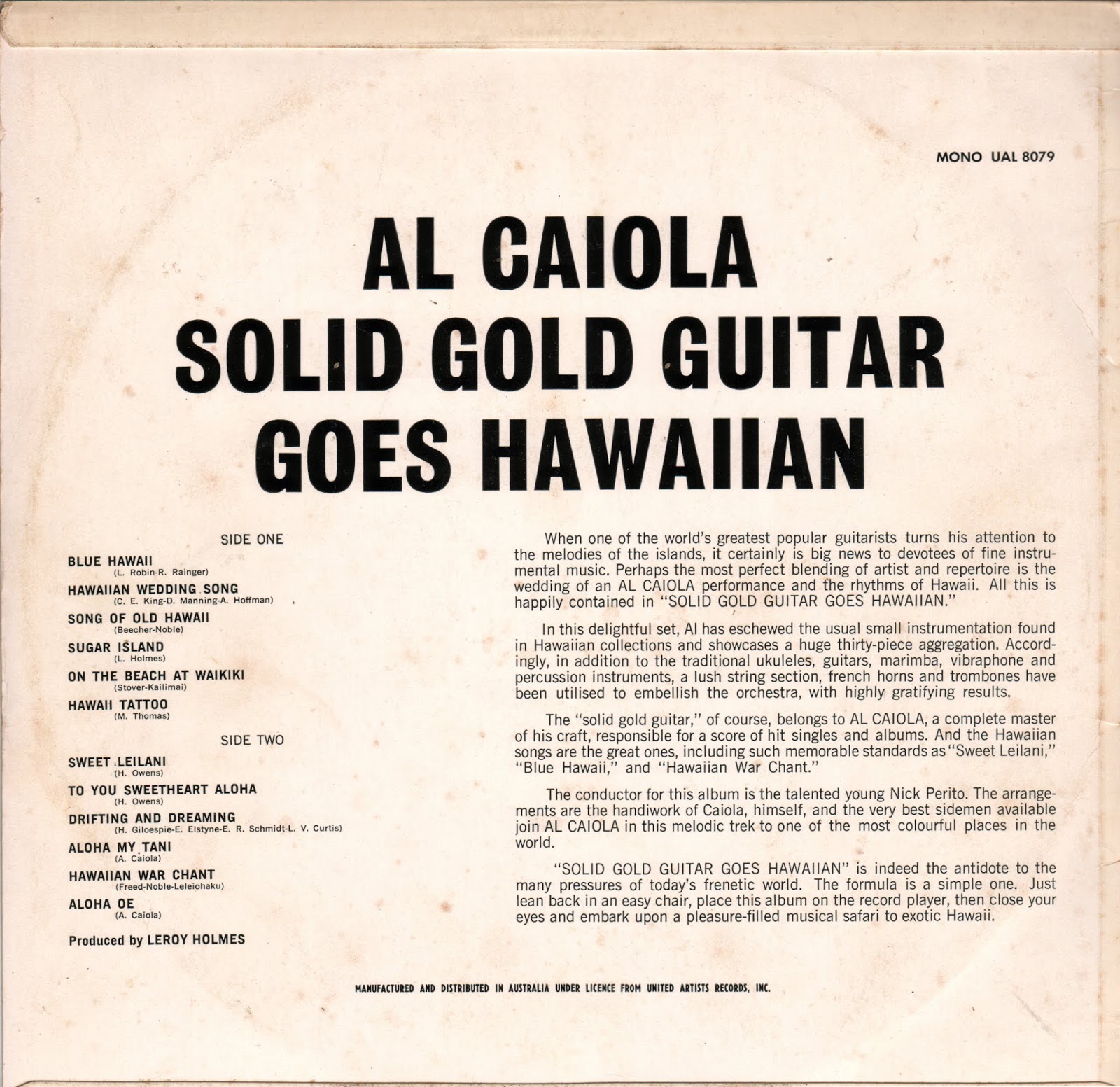 Песня золото mp3. Al Caiola - Solid Gold Guitar goes Hawaiian (1965). Al Caiola - Bonanza. Hawaiian Songs винил. Золото песня.