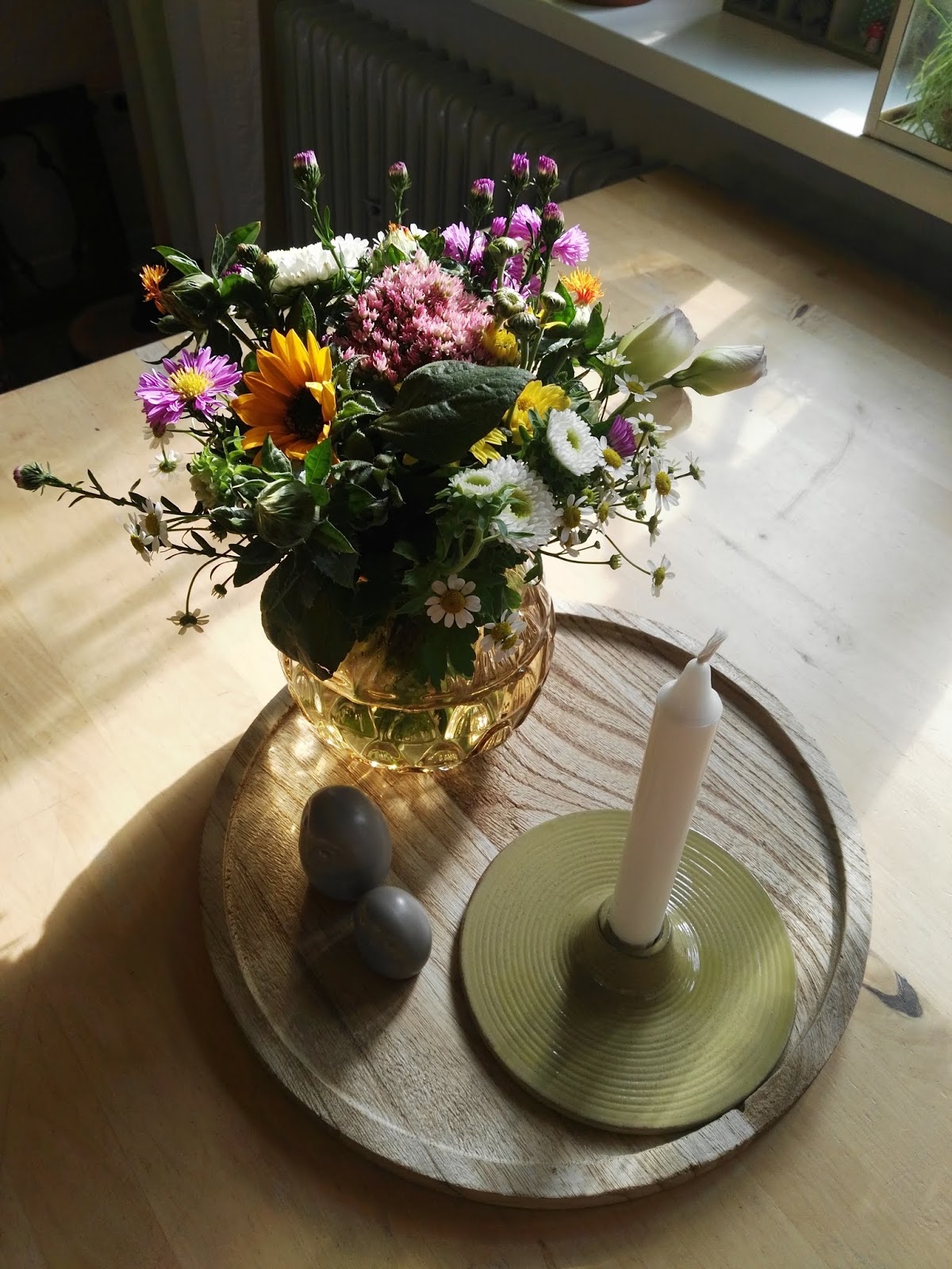 Frau Frieda Bunter Herbststrauss