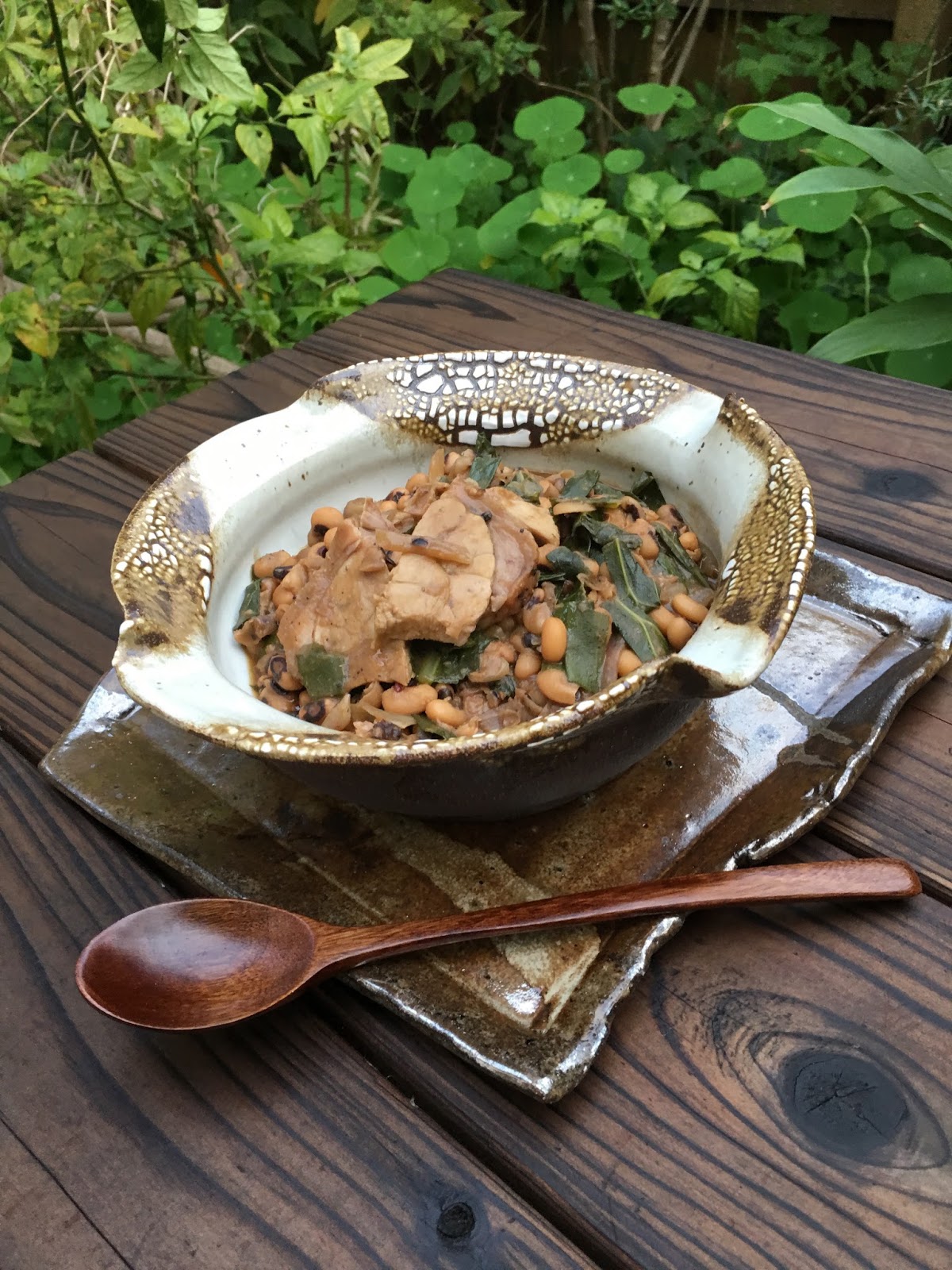 Avanti Cafe Musings New Years Black Eyed Peas w/ Ham Hock & Collards Chef Mark Cleveland